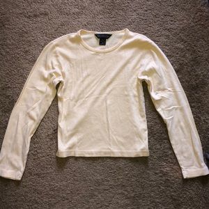 abercrombie & fitch yellow long sleeve shirt